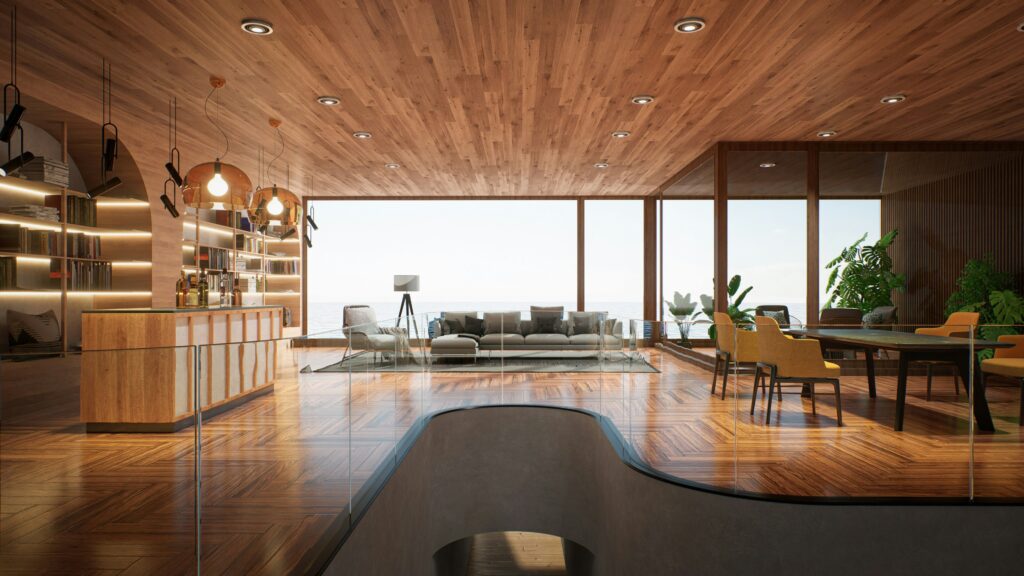 Premium Interior with Wood